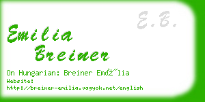emilia breiner business card